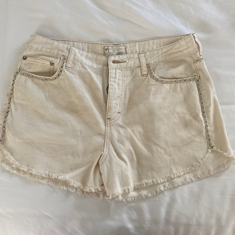 Free people denim shorts